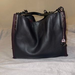 SOLD Coach Dalton 31 Exotic Colorblock Shoulder Bag